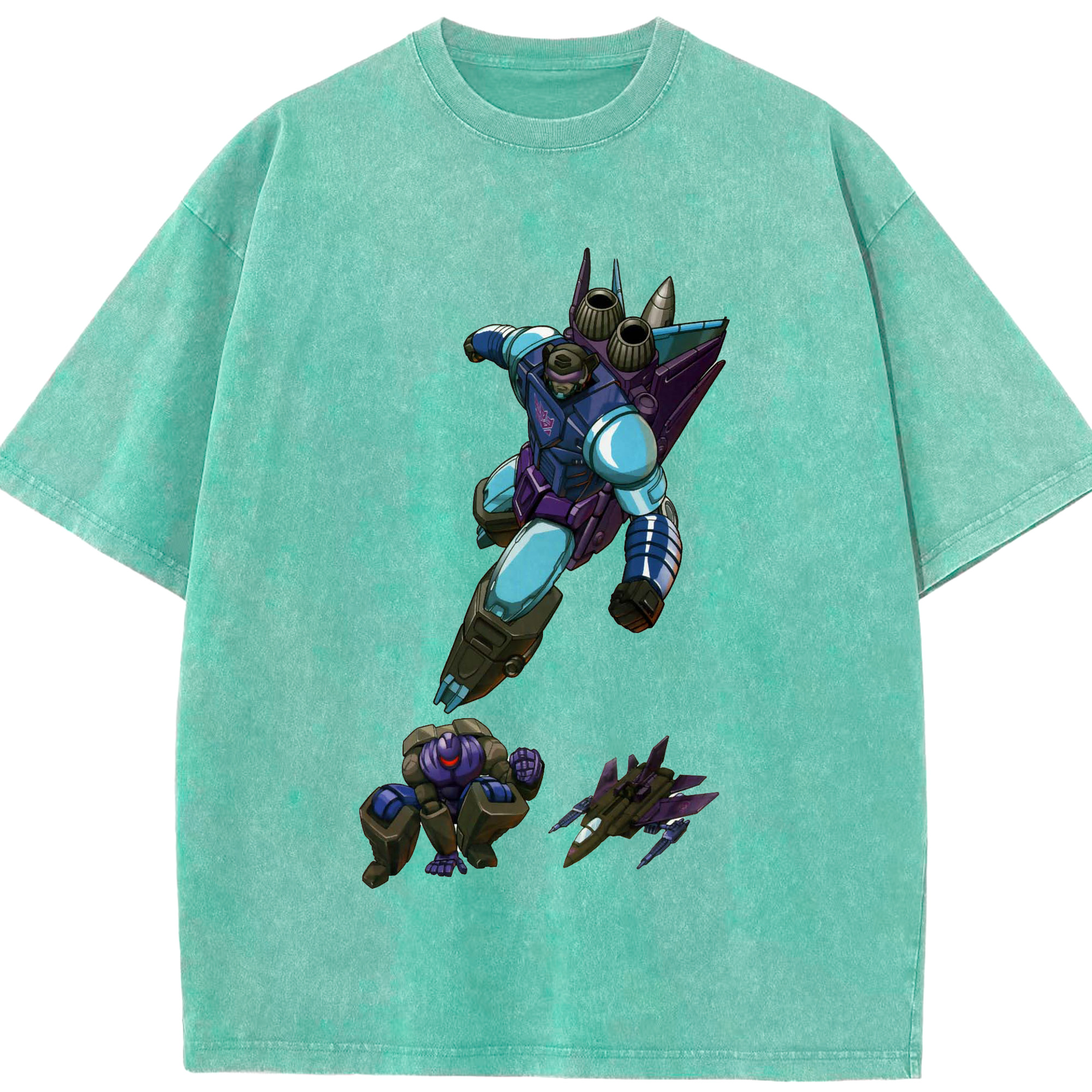 （画像用）  綿100% ヴィンテージ風 半袖Tシャツ（フロントプリント）